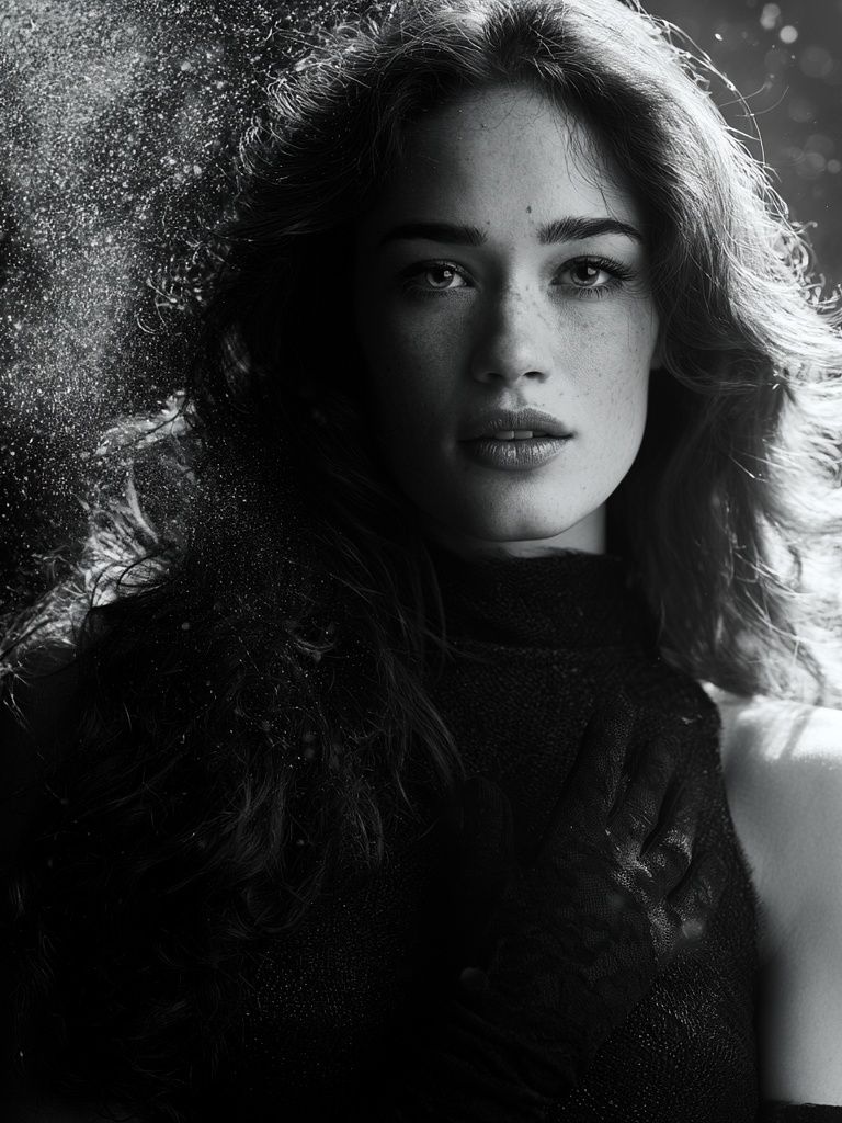 Monochrome Portrait Photography Poster. poster — photography art