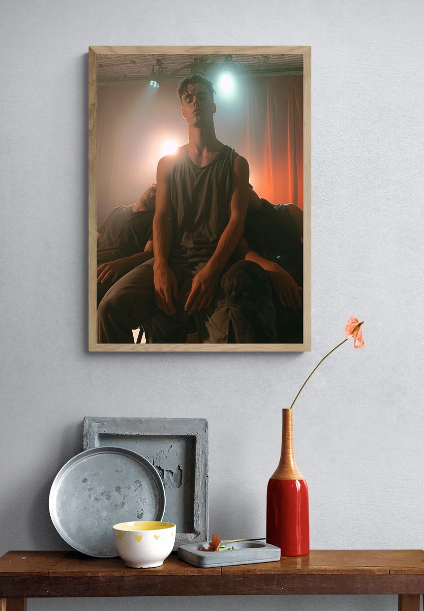 Moody Studio Portrait Print. — room view 3