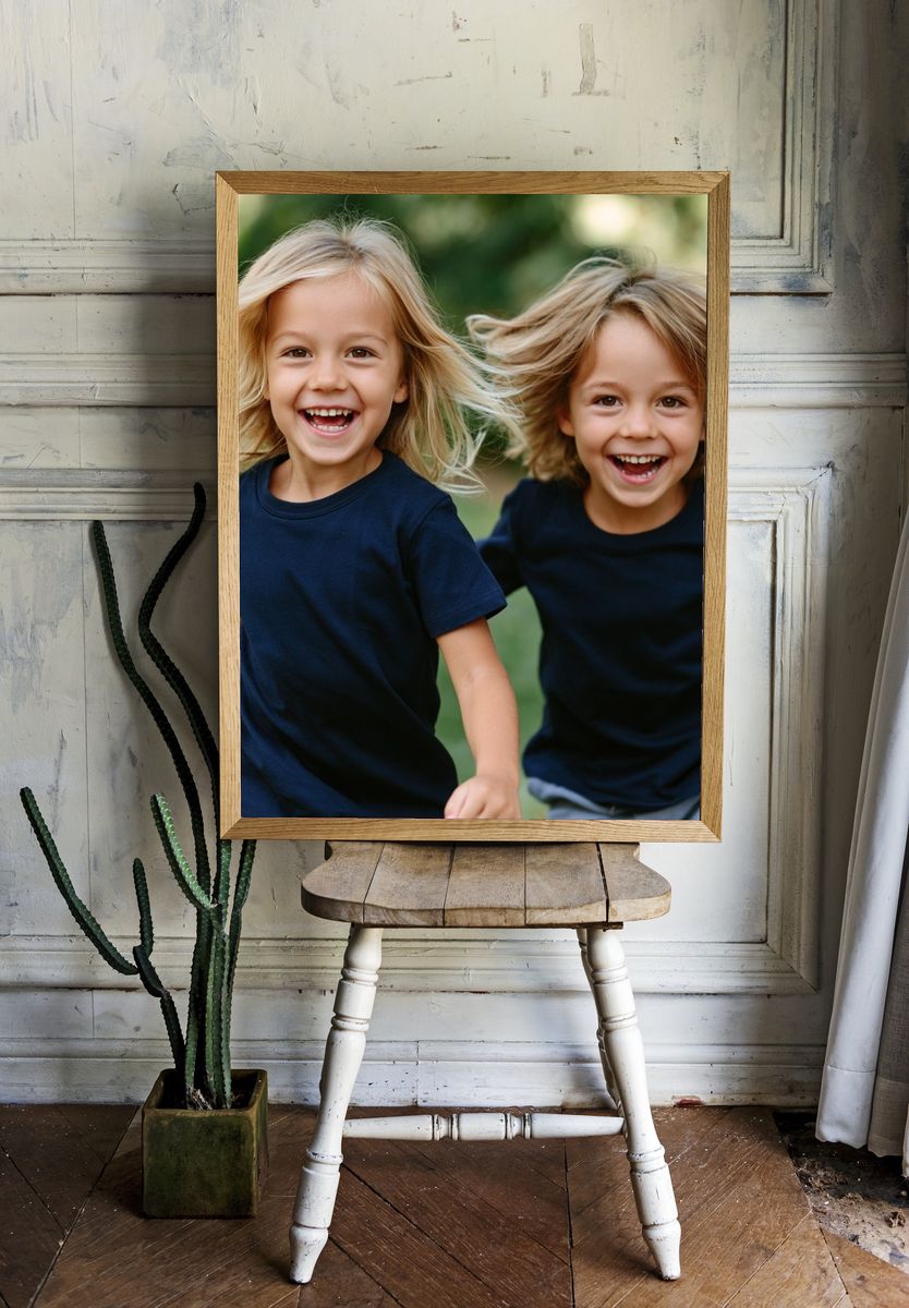Joyful Children Portrait Poster. room preview