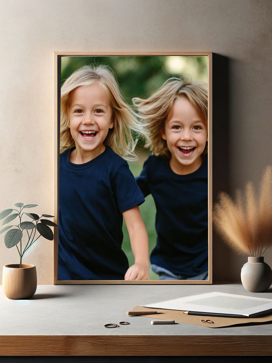 Joyful Children Portrait Poster. — room view 2