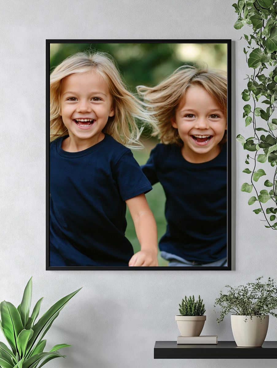 Joyful Children Portrait Poster. — room view 4