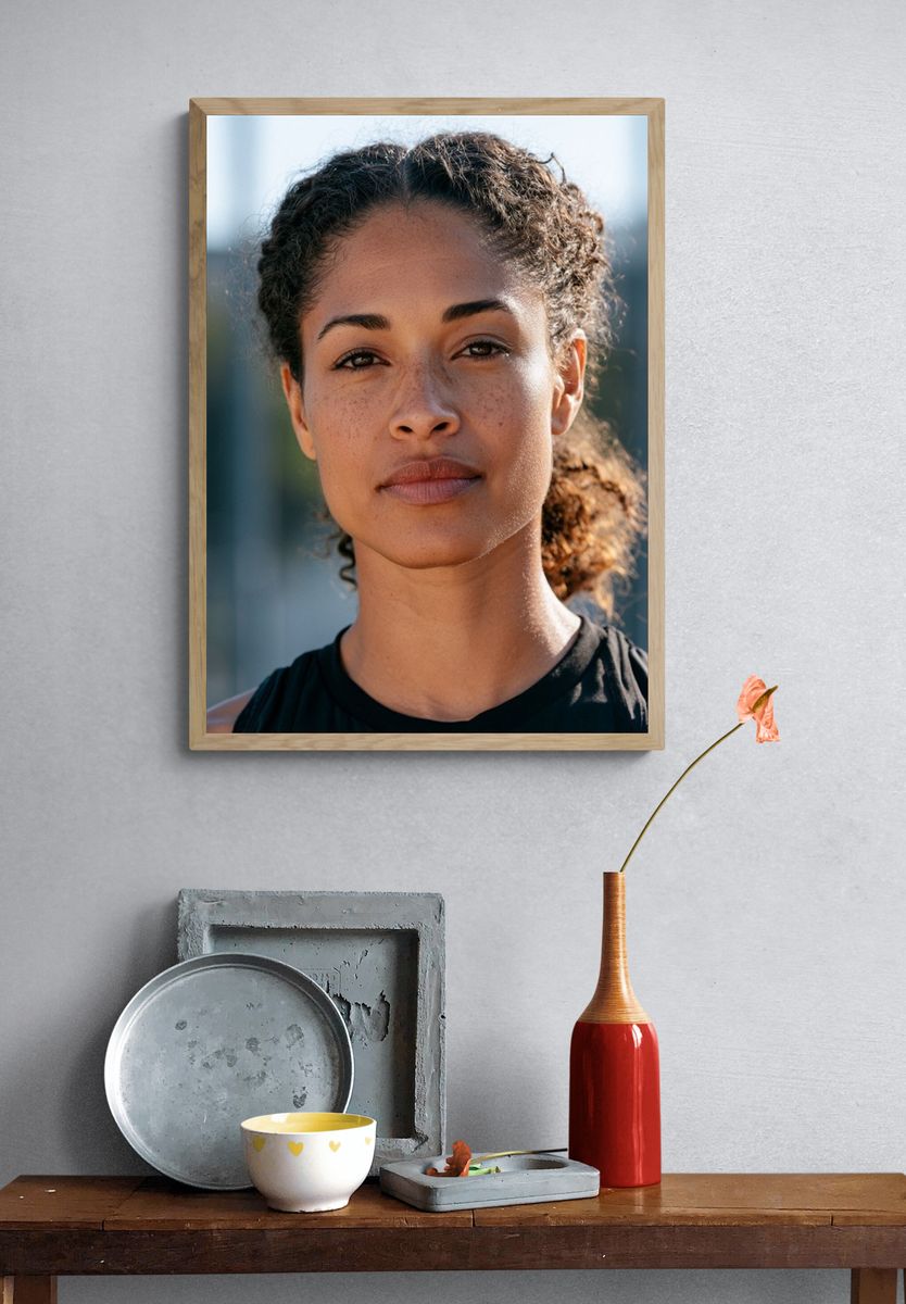 Confident Woman Portrait Photography Poster. — room view 3