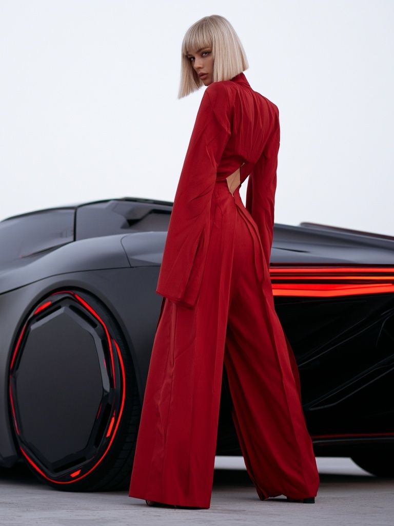 Futuristic Fashion Car Poster. poster detail
