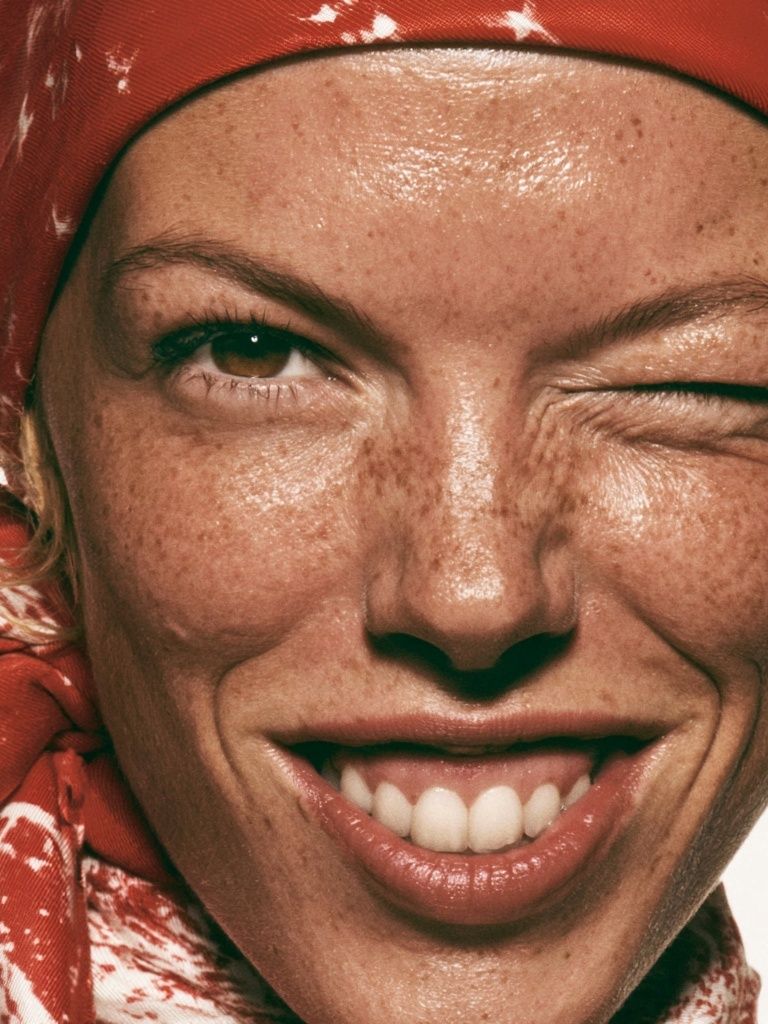 Winking Portrait Photography Poster. poster detail
