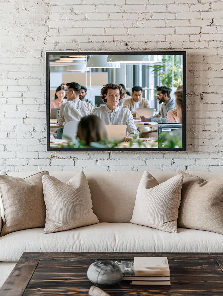 Modern Office Team Photography Poster. room preview