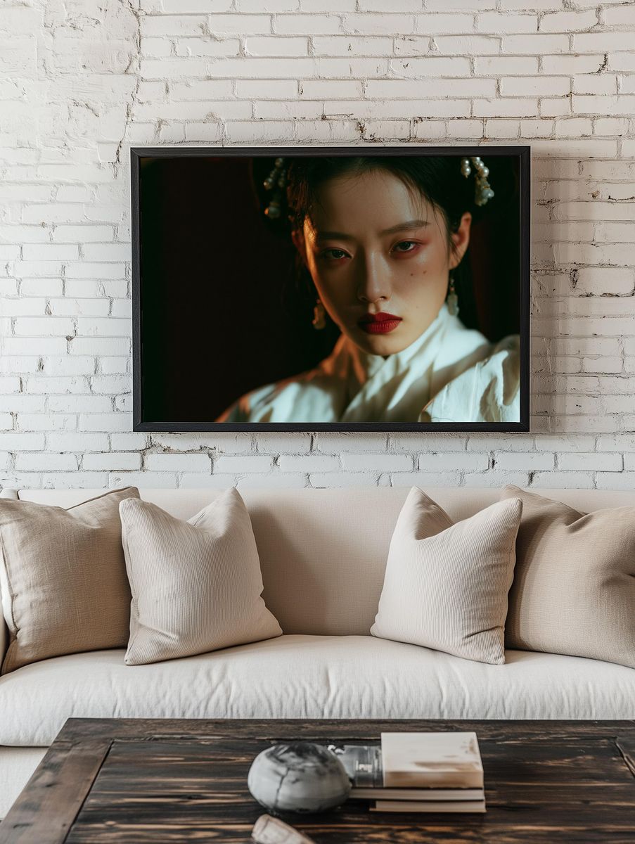 Moody Portrait Photography Poster. — room view 1