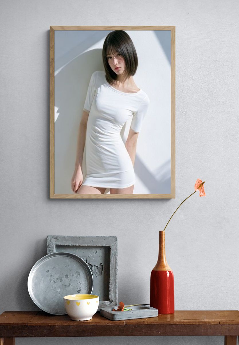 Minimalist Portrait Photography Poster. — room view 3