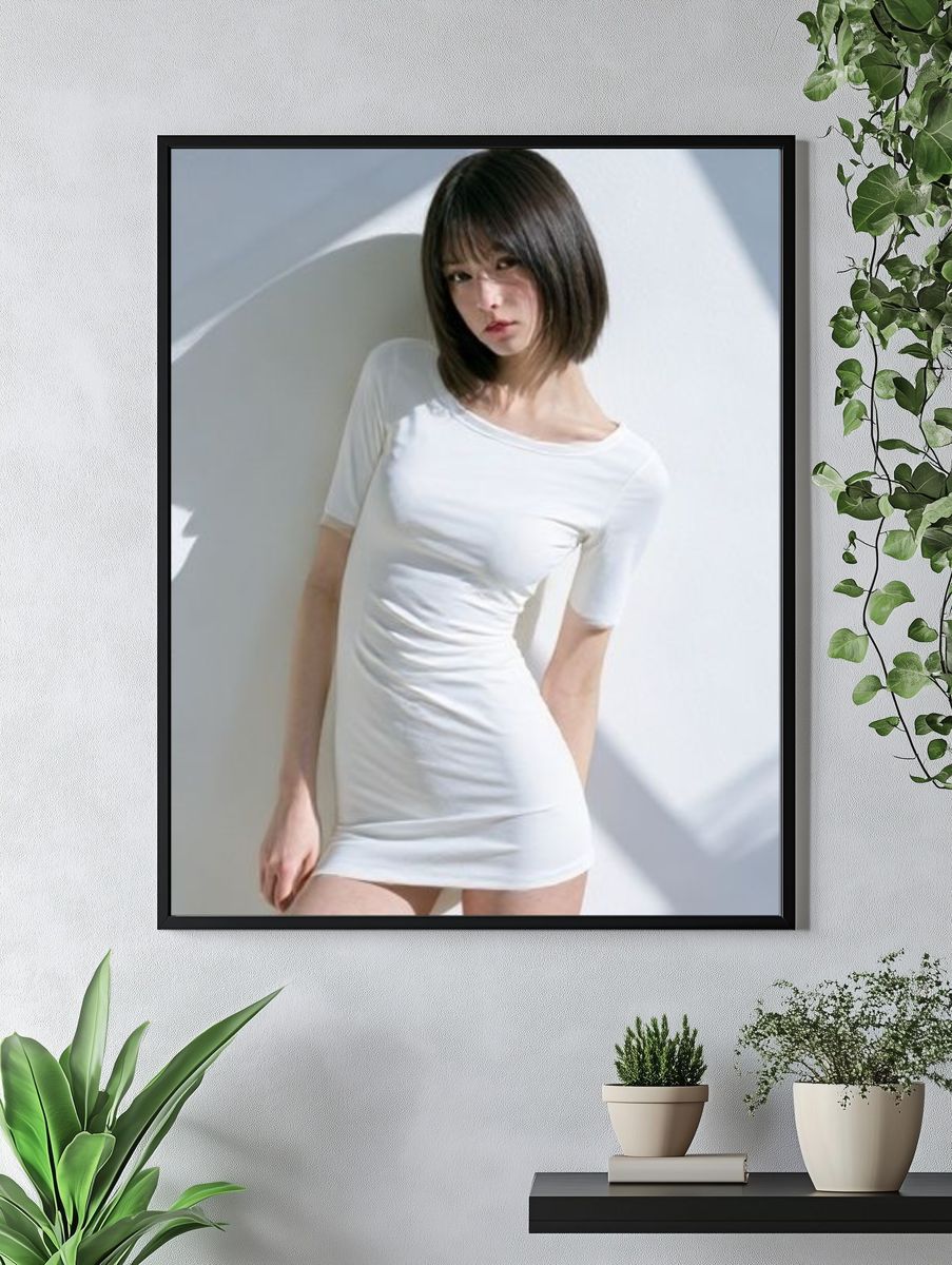 Minimalist Portrait Photography Poster. — room view 4