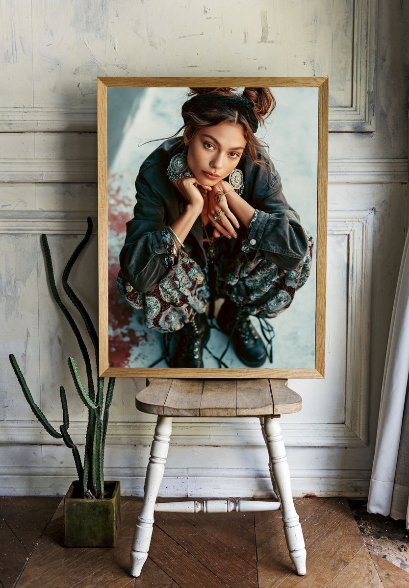 Bohemian Portrait Fashion Poster. — room view 1