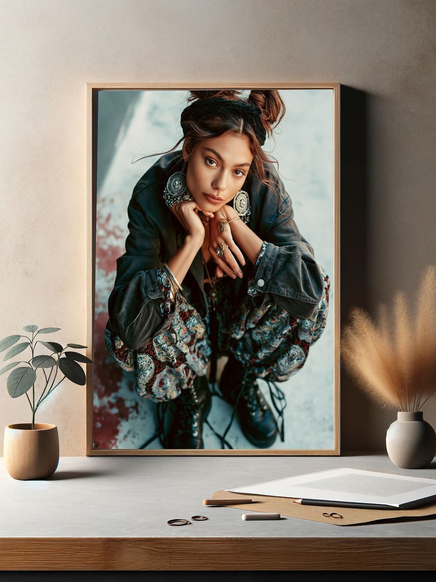 Bohemian Portrait Fashion Poster. — room view 2