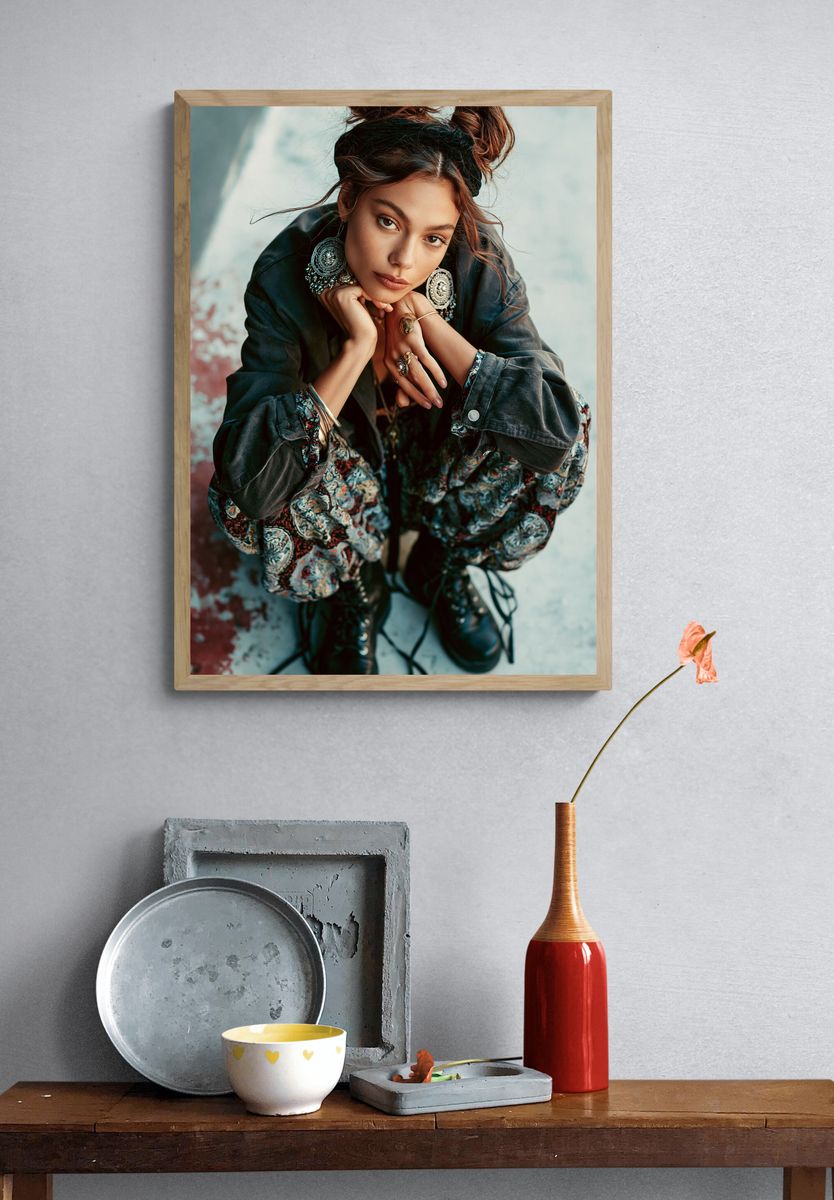 Bohemian Portrait Fashion Poster. — room view 3