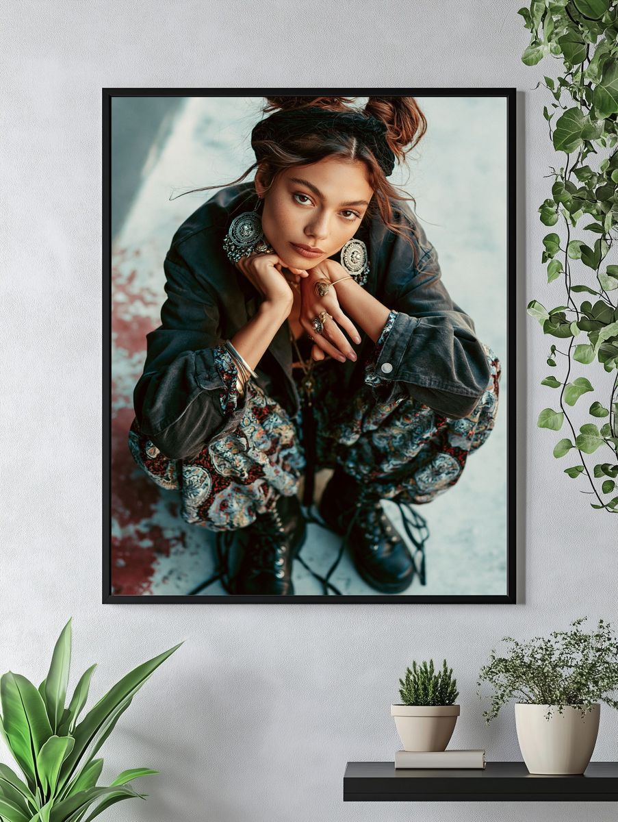 Bohemian Portrait Fashion Poster. — room view 4