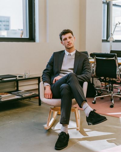 Modern Office Portrait Print. poster