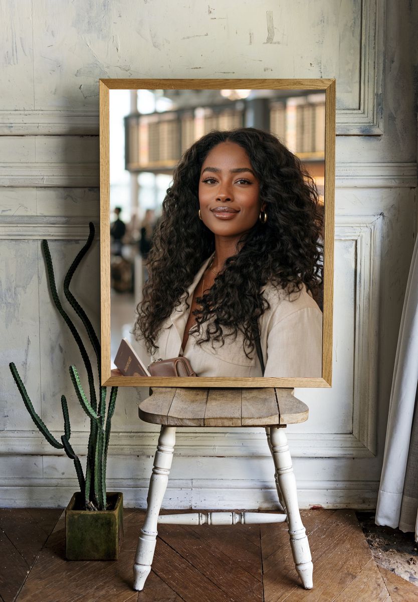 Elegant Woman Portrait Photography Poster. room preview