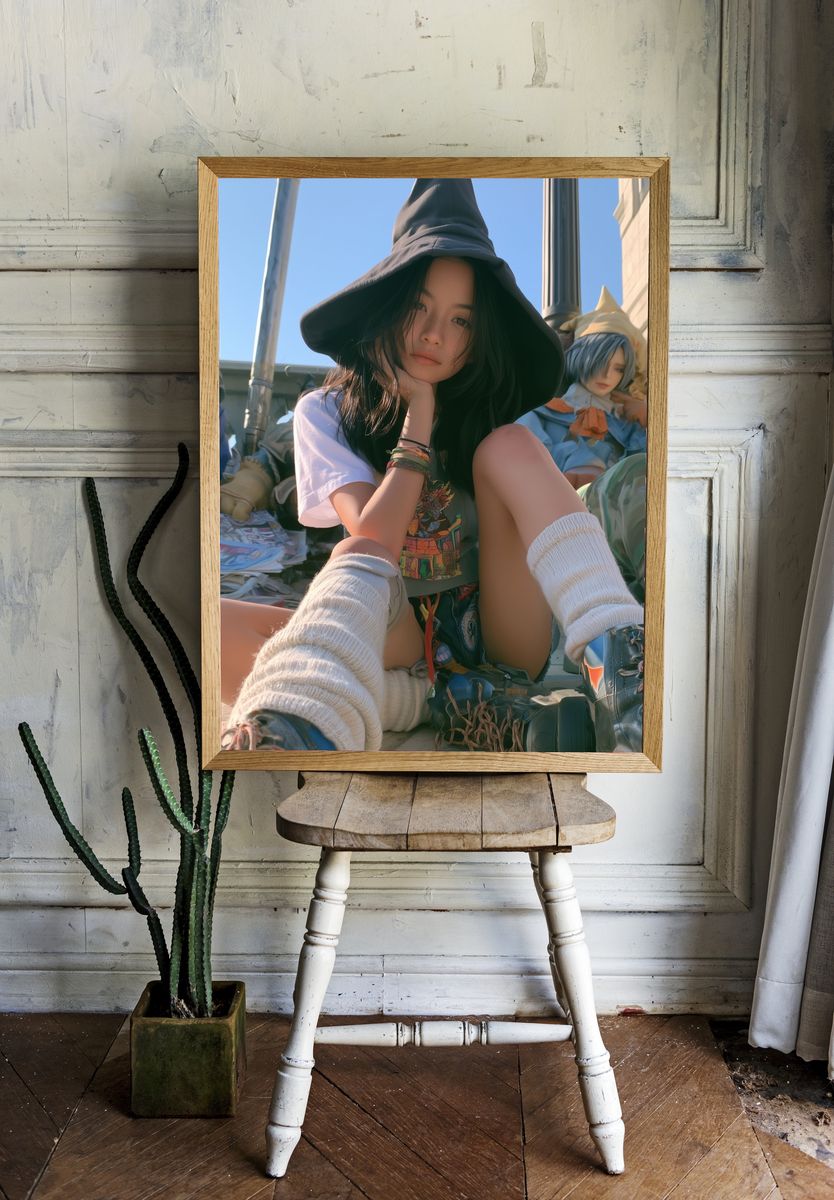 Witch Hat Portrait Photography Poster. — room view 1