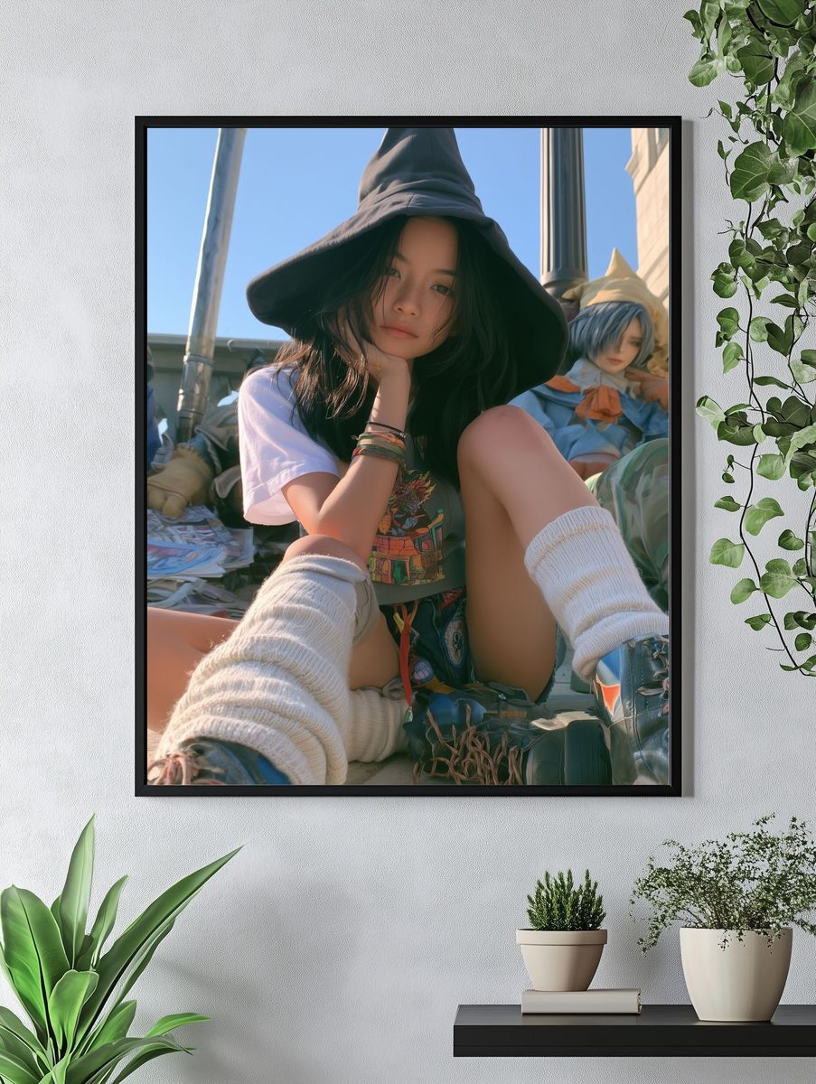 Witch Hat Portrait Photography Poster. — room view 4