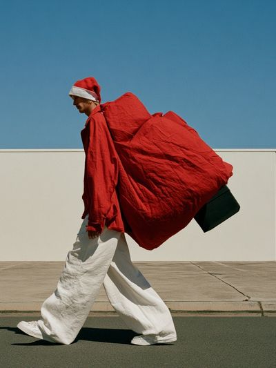 Santa Street Fashion Poster. poster print