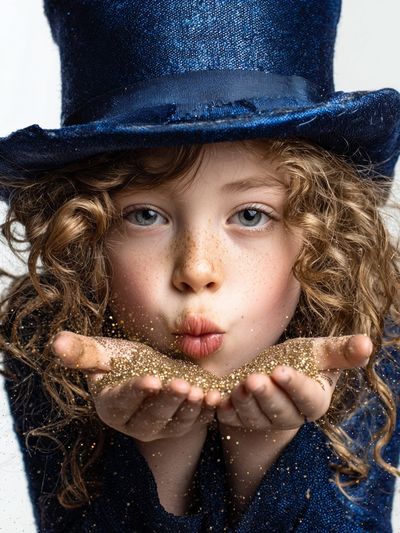 Sparkling Child Portrait Poster. poster
