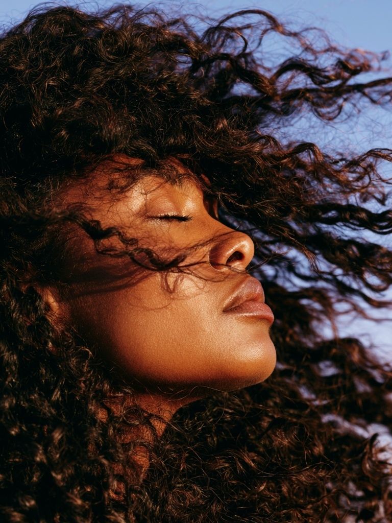Windblown Portrait Photography Poster. poster — photography art