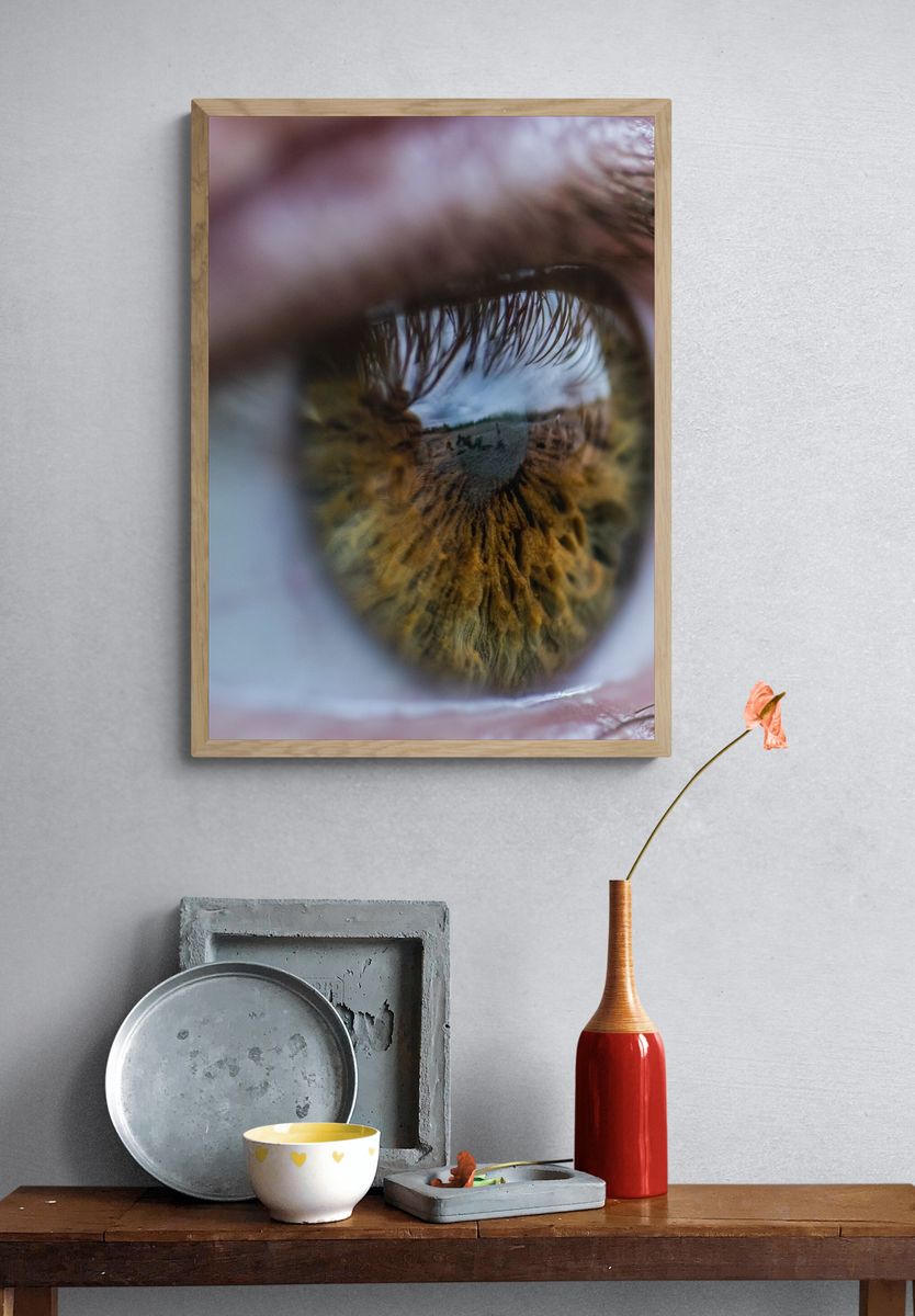 Reflective Eye Photography Poster. — room view 3