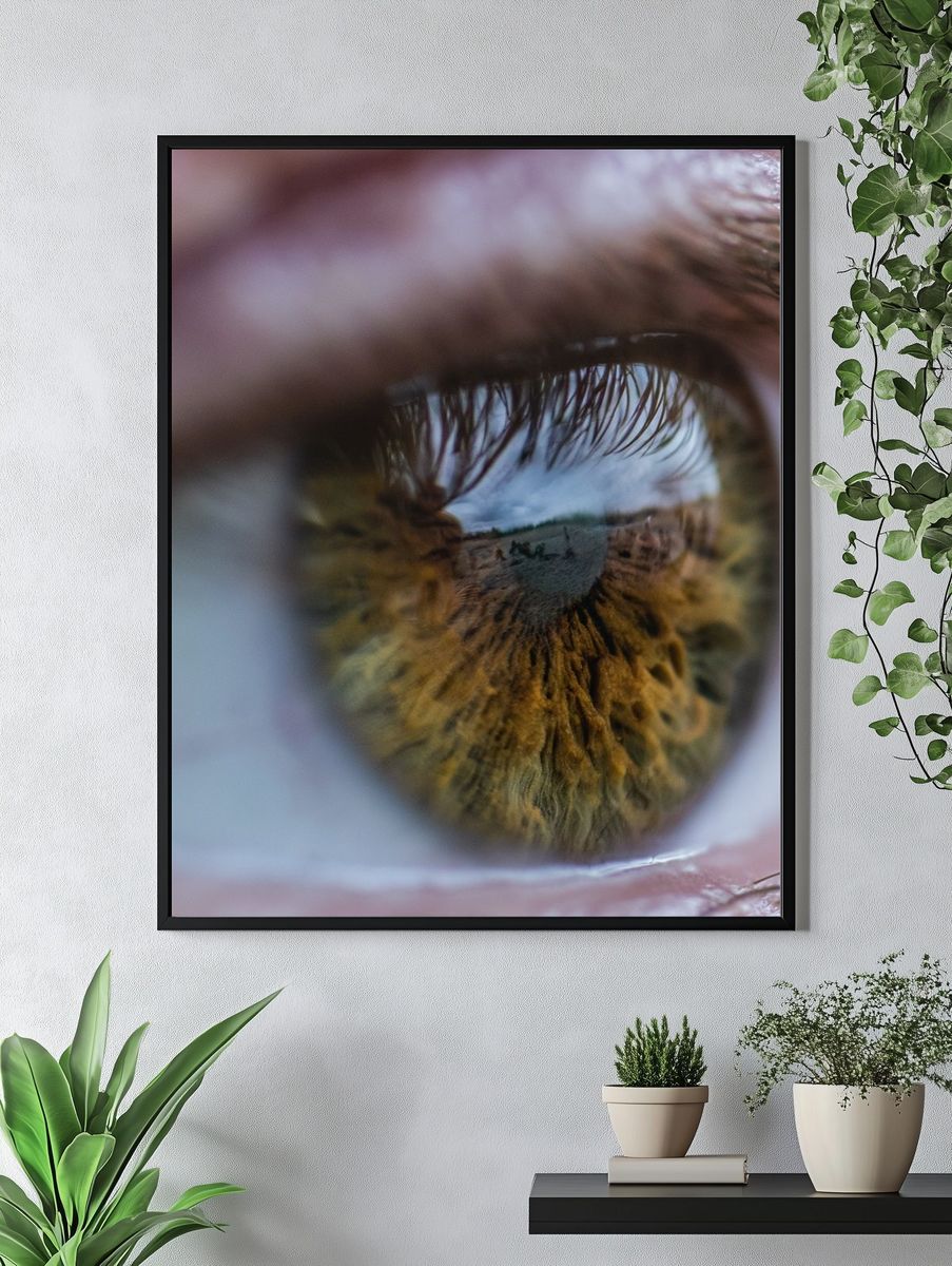 Reflective Eye Photography Poster. — room view 4