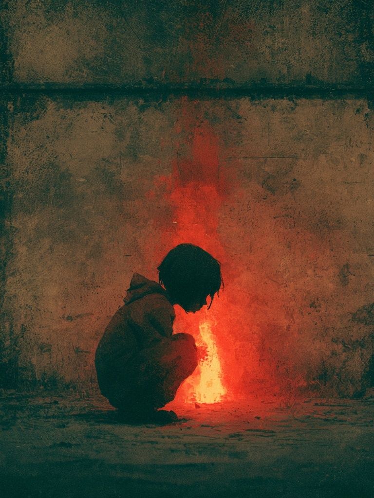 Child by Firelight Photography Poster. poster — photography art