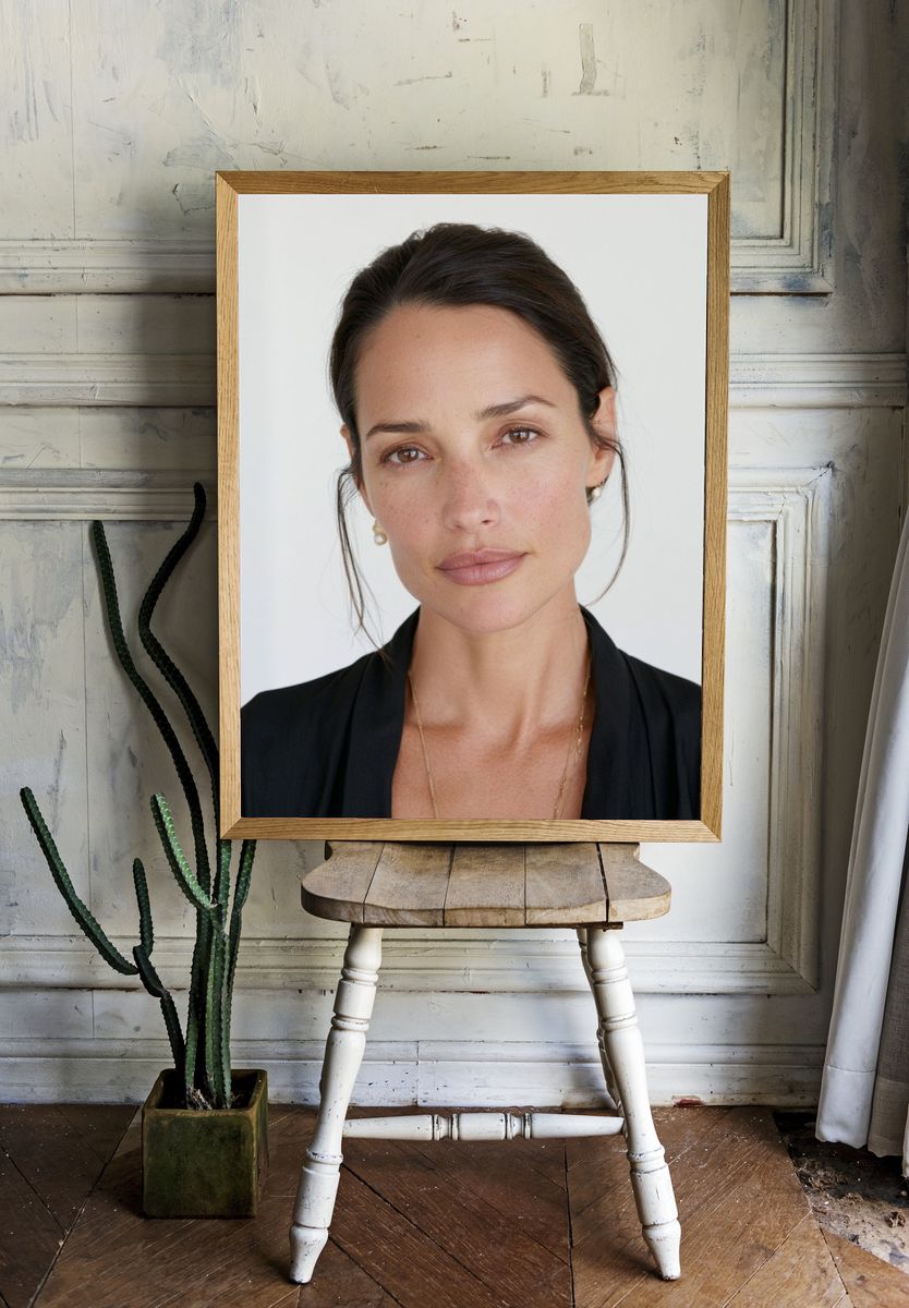 Elegant Woman Portrait Print. room preview