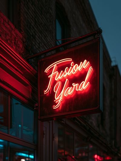 Fusion Yard Neon Sign Poster.
