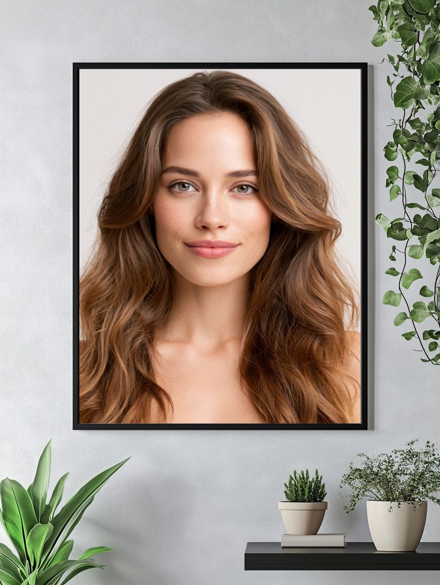 Elegant Woman Portrait Print. — room view 4
