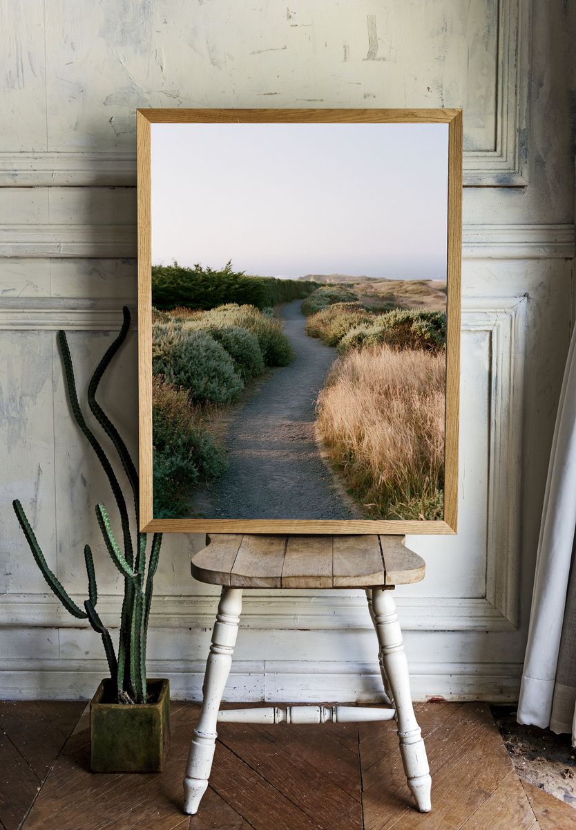 Coastal Path Landscape Poster. room preview