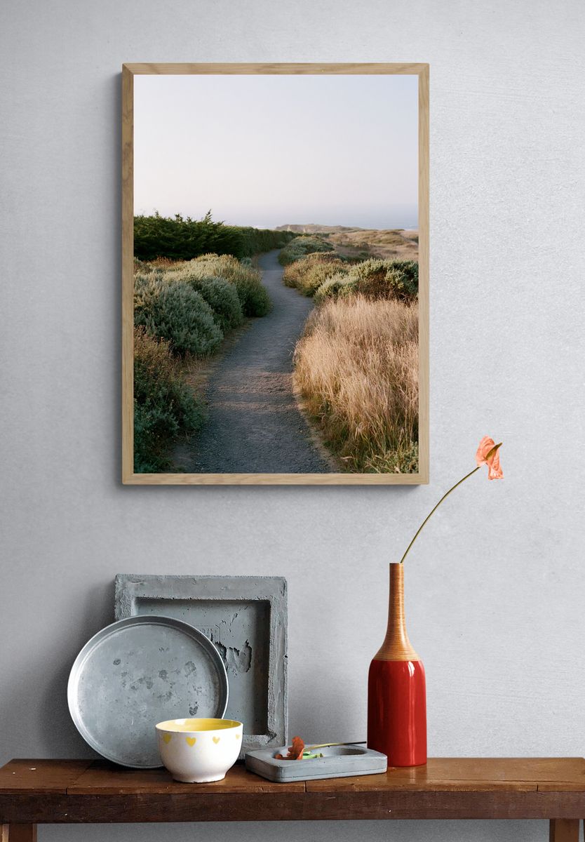 Coastal Path Landscape Poster. — room view 3