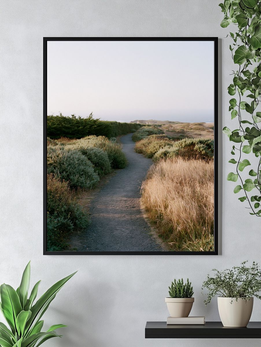 Coastal Path Landscape Poster. — room view 4
