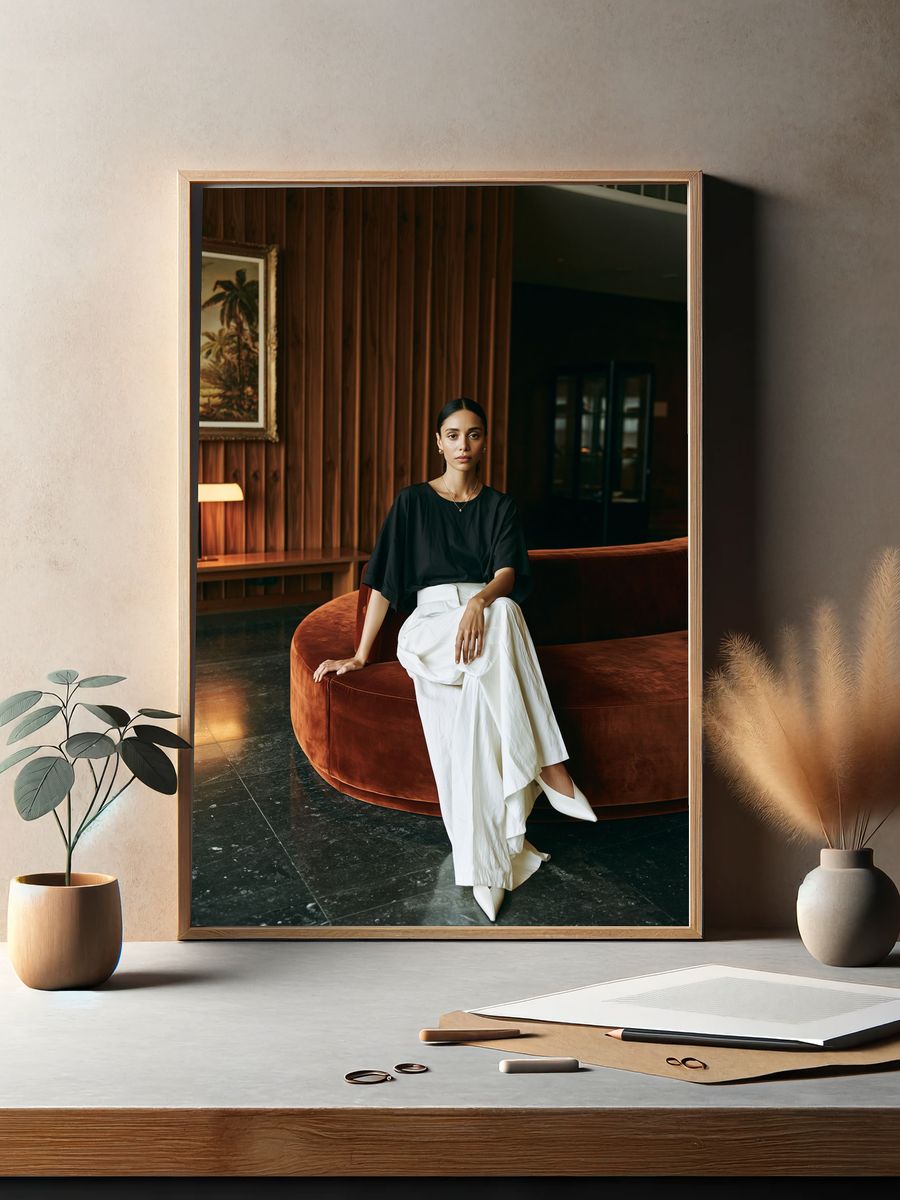 Elegant Portrait Photography Poster. — room view 2
