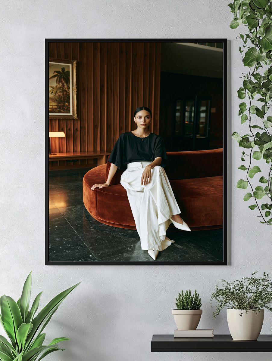 Elegant Portrait Photography Poster. — room view 4