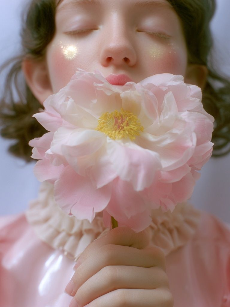 Dreamy Floral Portrait Print. poster — photography art