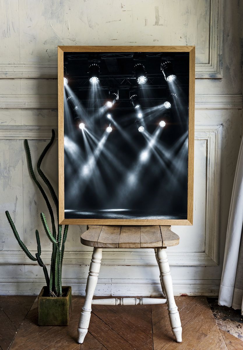 Stage Spotlights Photography Poster. room preview