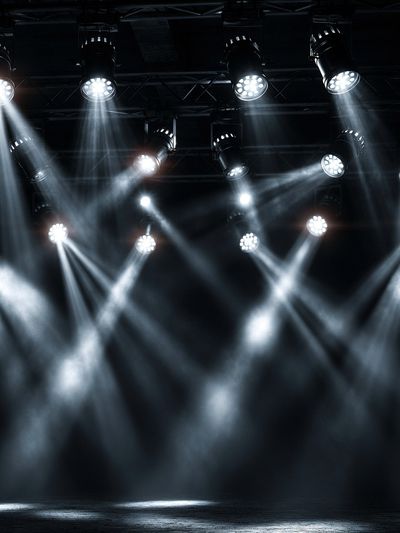 Stage Spotlights Photography Poster. poster