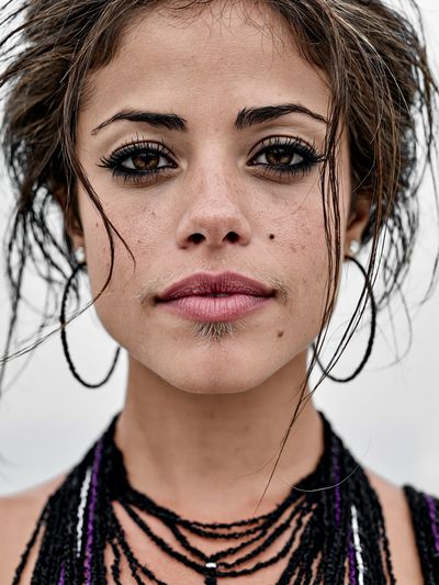 Expressive Woman Portrait Poster.