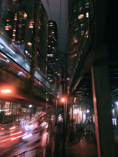 Neon City Motion Photography Poster.