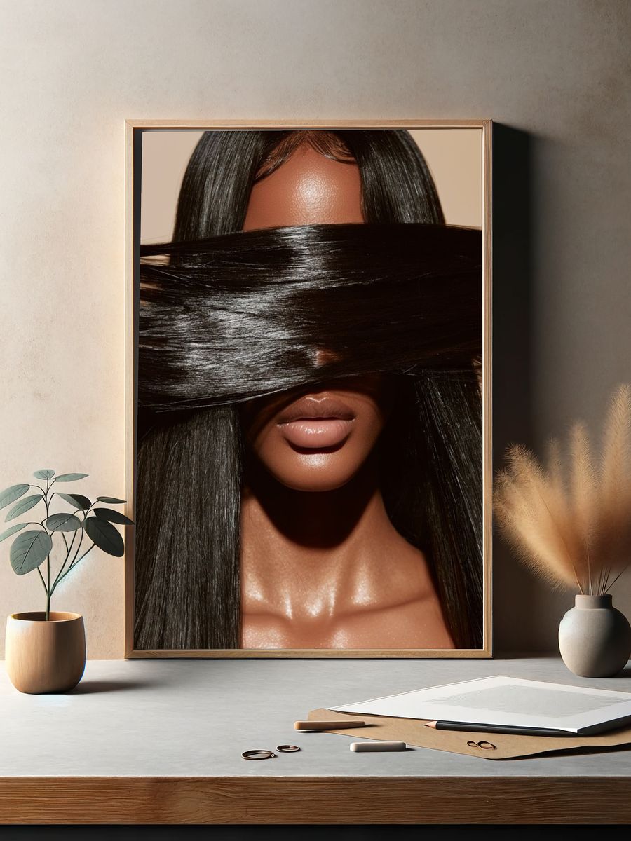 Editorial Beauty Portrait Poster. — room view 2