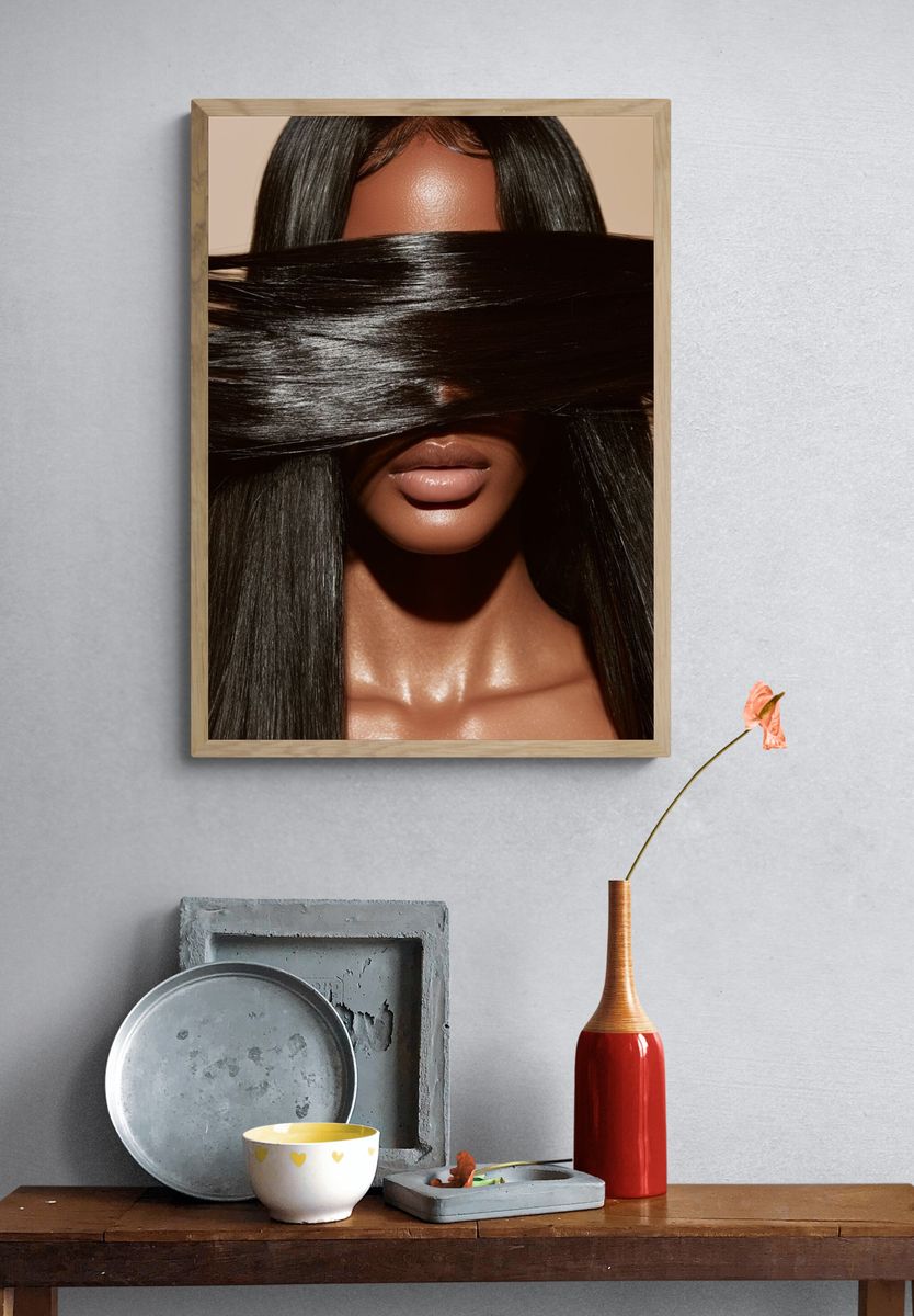 Editorial Beauty Portrait Poster. — room view 3