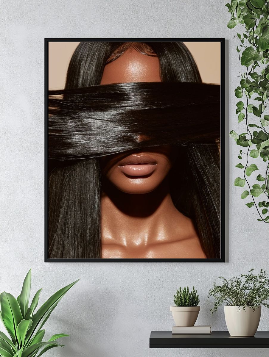 Editorial Beauty Portrait Poster. — room view 4