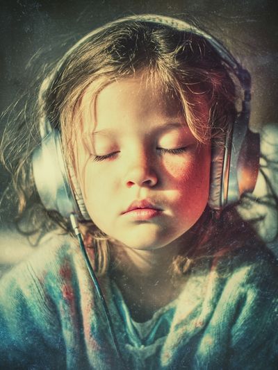Dreaming Child Portrait Print. poster print