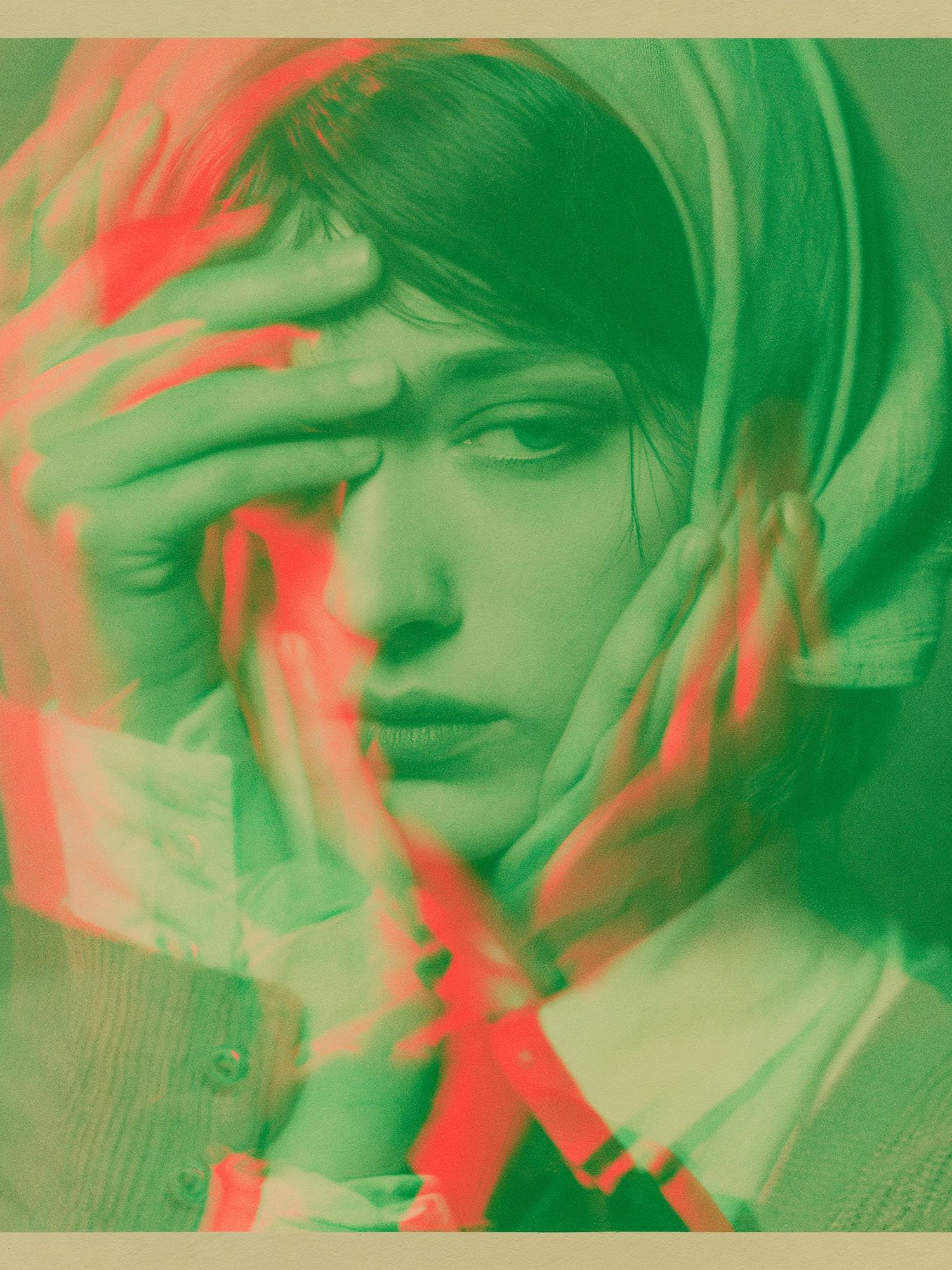 Glitch Portrait Poster. poster — photography art