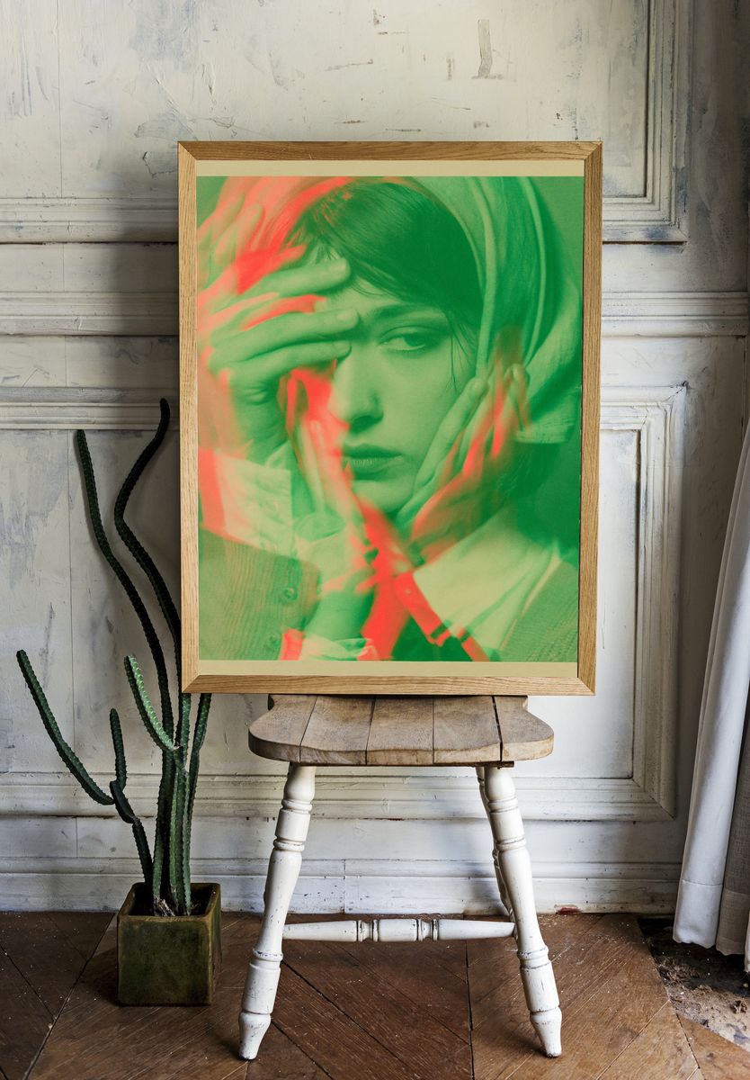 Glitch Portrait Poster. — room view 1