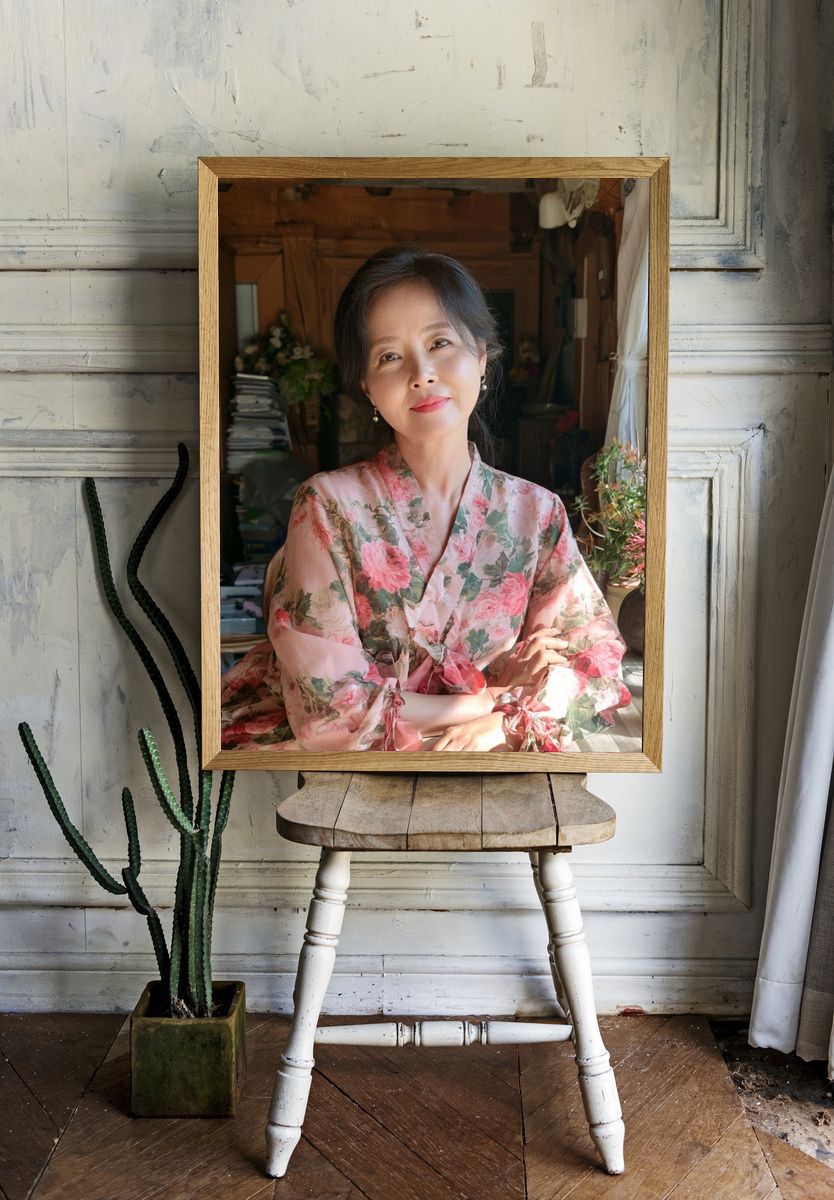 Floral Portrait Photography Poster. room preview