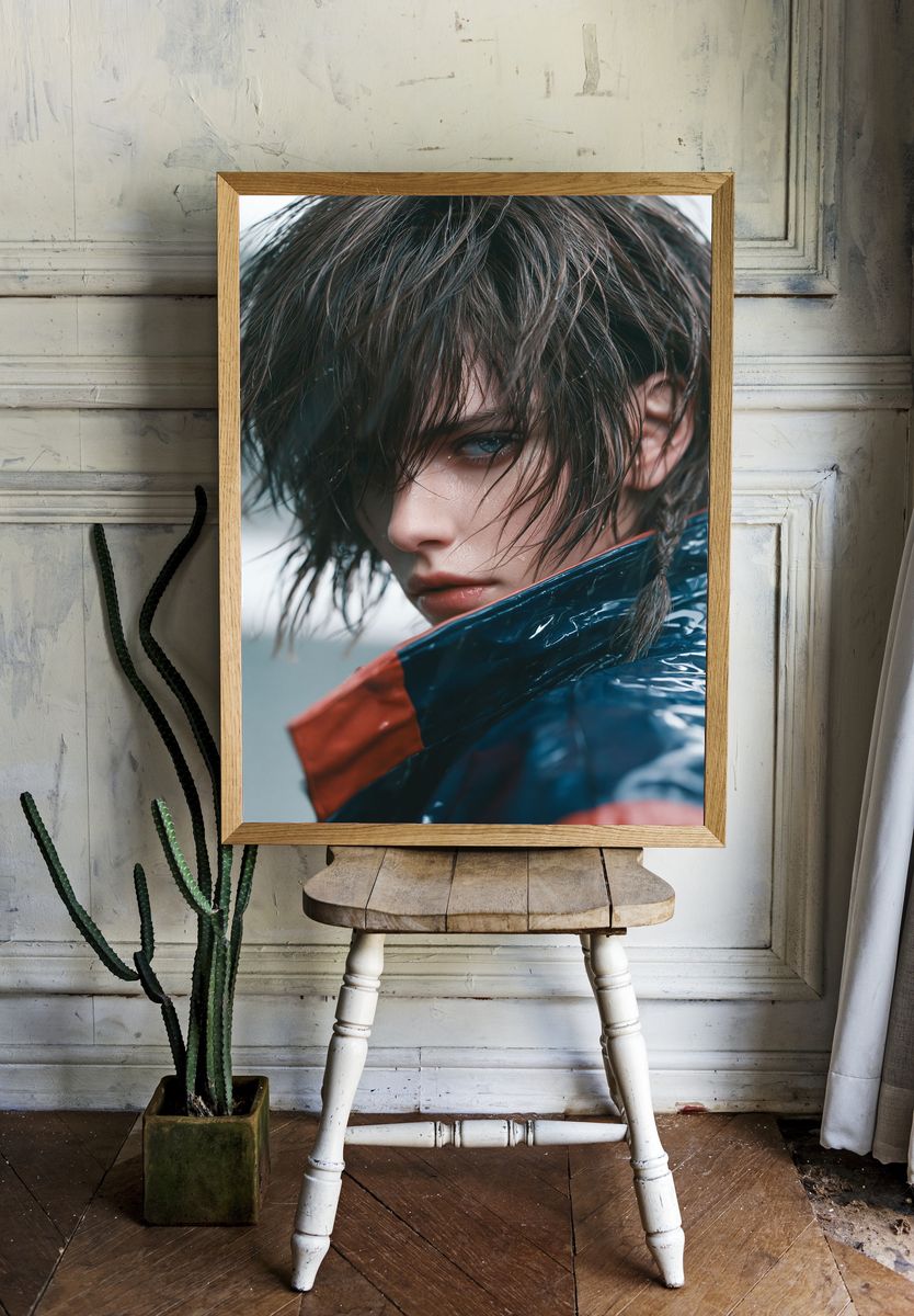 Moody Portrait Photography Poster. room preview