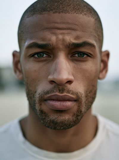 Intense Male Portrait Photography Poster.