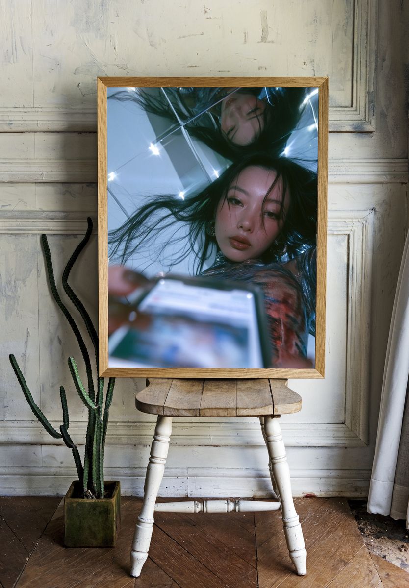 Mirror Selfie Portrait Poster. — room view 1