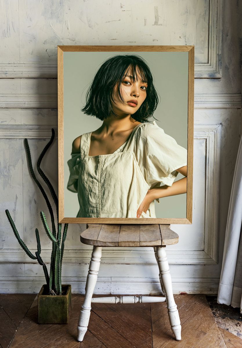 Minimalist Portrait Fashion Poster. room preview